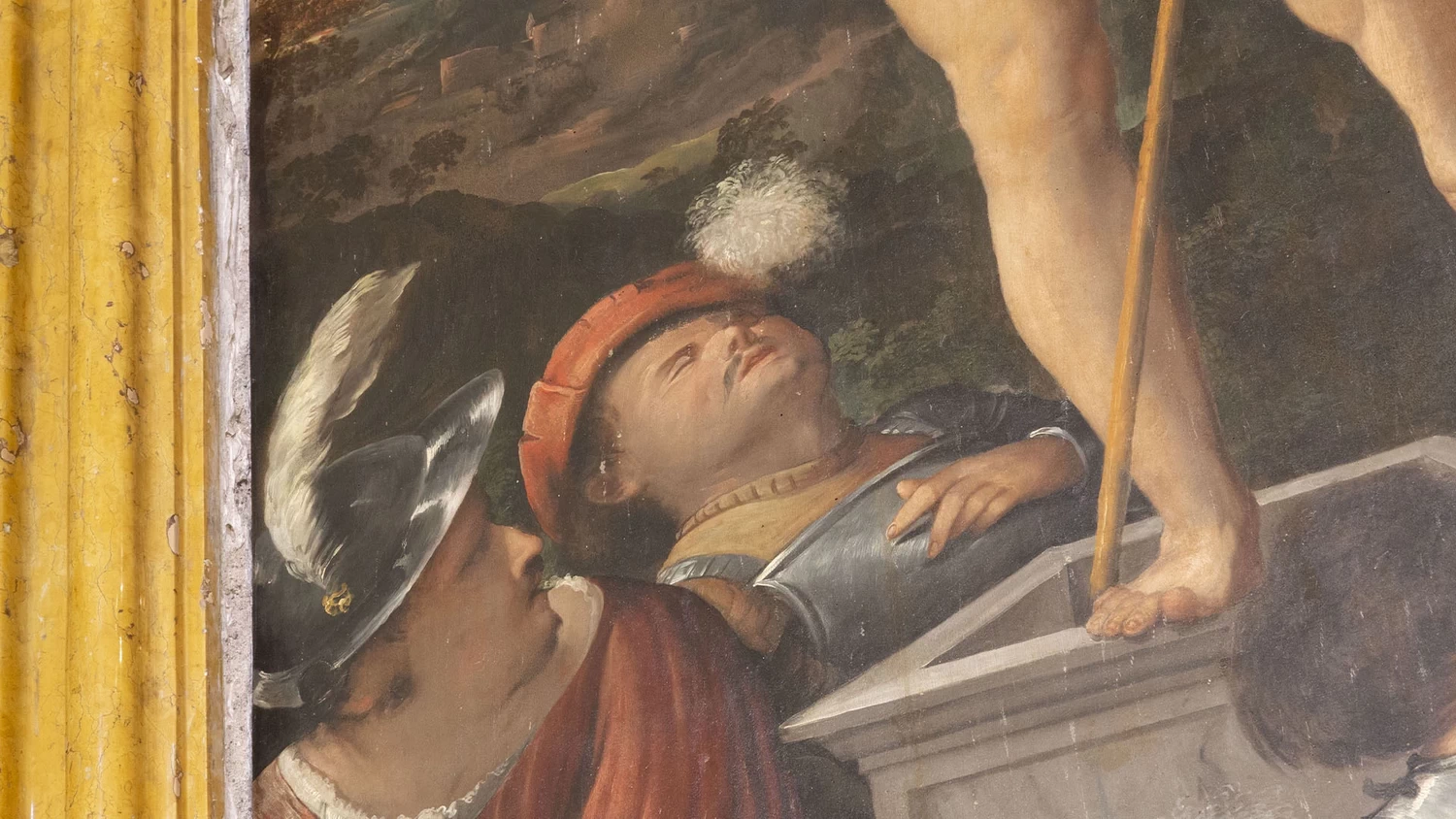 Il Romanino-349-Chiesa di san Giorgio, Capriolo, Brescia -Resurrezione di Cristo - dettaglio 3